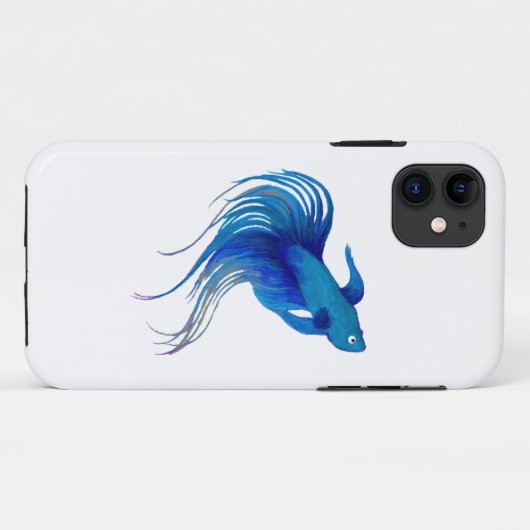 Blue Betta Fish Case-Mate iPhone Case (Achterkant (horizontaal))