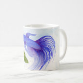 Blue Betta Fish Koffiemok (Voorkant rechts)