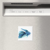 Blue Betta Fish Magneet (Insitu (Vaatwasser))