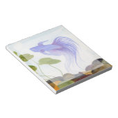 Blue Betta Fish Notitieblok (Schuin)