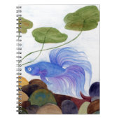 Blue Betta Fish Notitieboek (Voorkant)