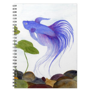 Blue Betta Fish Notitieboek