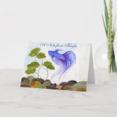 Blue Betta Fish Notitiekaartje (Voorkant)
