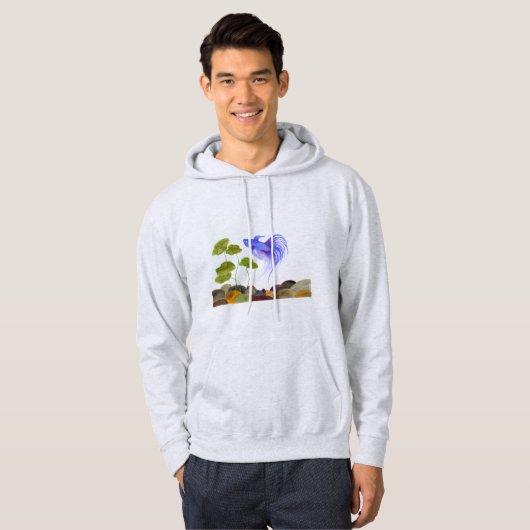 Blue Betta Fish Sweatshirt (Voorkant volledig)