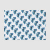 Blue Betta Fish Tissuepapier (Voorkant)