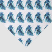 Blue Betta Fish Tissuepapier (Detail)