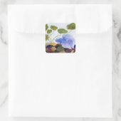 Blue Betta Fish Vierkante Sticker (Tas)