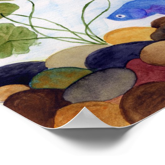 Blue Betta Poster (Hoek)