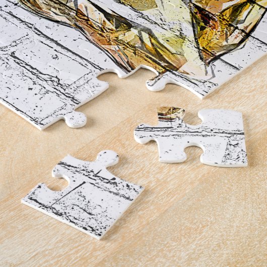 Blue Betta Splendens, Siamese Fighting Fish - Brid Legpuzzel (Zijkant)