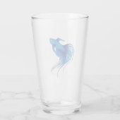 Blue Betta-Waterverf Glas (Achterkant)