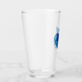 Blue Betta-Waterverf Glas (Rechts)