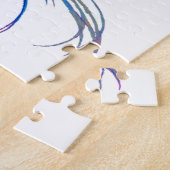 Blue Betta-Waterverf Legpuzzel (Zijkant)