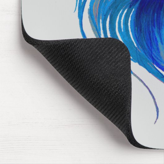 Blue Betta-Waterverf Muismat (Hoek)