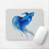 Blue Betta-Waterverf Muismat (Met muis)