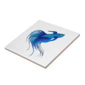 Blue Betta-Waterverf Tegeltje (Zijkant)