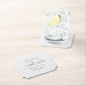 Blue Bicycle Baby shower Kartonnen Onderzetters (Insitu)