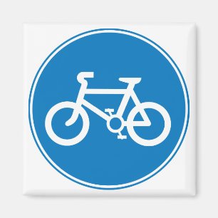 Blue Bicycle Magnet