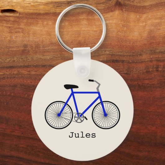 Blue Bicycle Sleutelhanger (Voorkant)