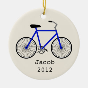 Blue Bicycle Specialized Ornament