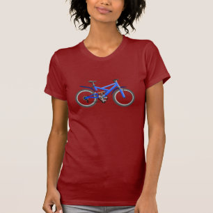 Blue Bicycle Womens T-Shirt