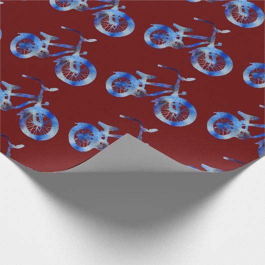 Blue Bike Cadeaupapier (Hoek)