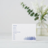 Blue Bike - Chubby Visitekaartje (Staand voorkant)