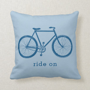 Blue Bike Cycling Gift Kussen