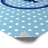 blue bike ~ dots poster (Hoek)