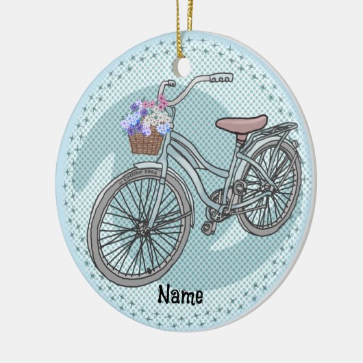 Blue Bike  Ornament (Links)