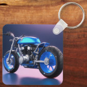 Blue bike sleutelhanger (Achterkant)