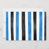 Blue Bike Verjaardag Foto uitnodiging (Achterkant)