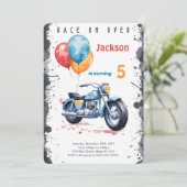 Blue Bike Verjaardag Kaart (Staand voorkant)