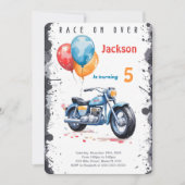Blue Bike Verjaardag Kaart (Voorkant)