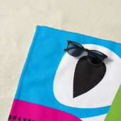 Blue Bikini Beach Towel Strandlaken (In situ)