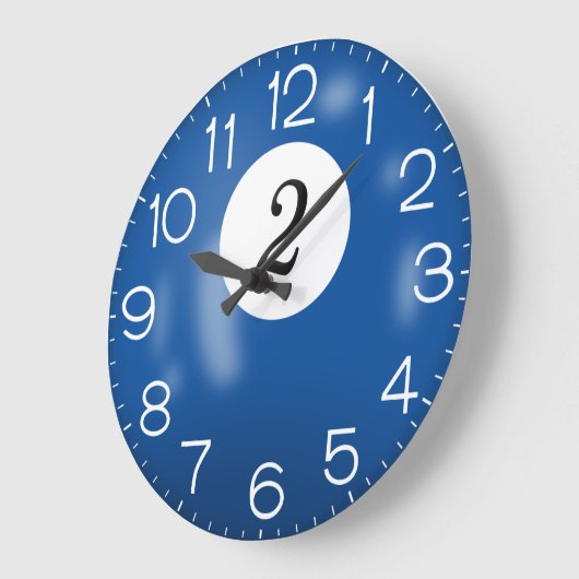 Blue Billiard #2 Ball Grote Klok (Hoek)