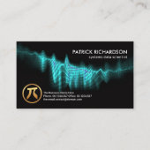 Blue Binary Codes Digital Wave Data Scientist Visitekaartje (Voorkant)