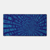 Blue Binary Tunnel Data Stream Concept Bureaumat (Voorkant)