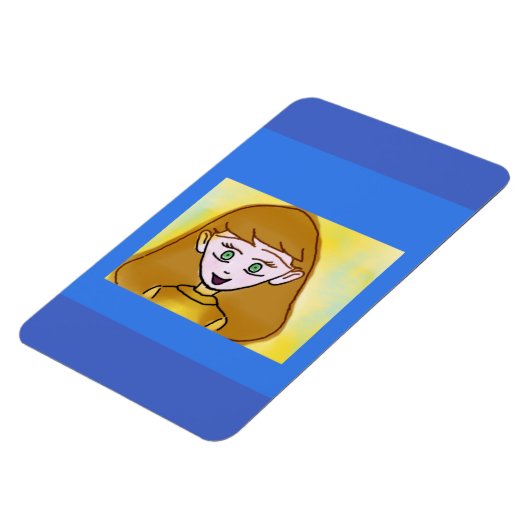 Blue Bingo Anime Flexibele Fotomagneet Magneet (Linkerzijde)