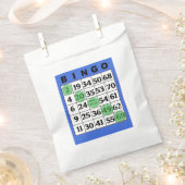 Blue BINGO Kaart Party Favor Bag Bedankzakje (Geknipt)