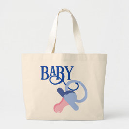 BLUE BINKY, BABY SHOWER GROTE TOTE BAG