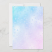 Blue Bird 1e verjaardag Kaart (Achterkant)