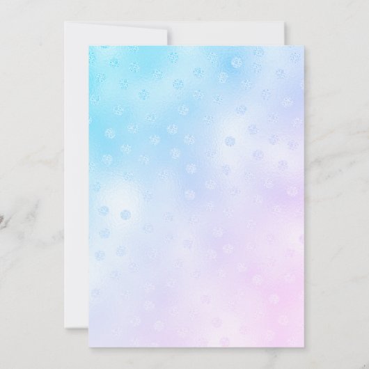 Blue Bird 1e verjaardag Kaart (Achterkant)