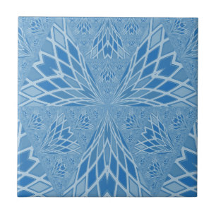 Blue Bird Abstract keramische tegel Tegeltje