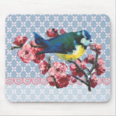 Blue Bird and Cherry Blossom Muismat (Voorkant)