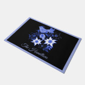 Blue Bird and Edelweiss Custom Doormat Deurmat (Schuin)