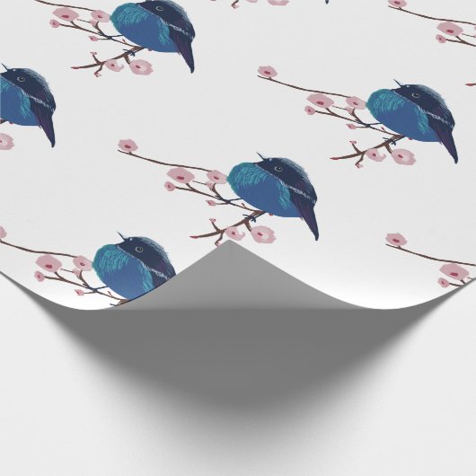 Blue Bird Art Cadeaupapier (Hoek)