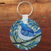 Blue Bird Art Sleutelhanger (Achterkant)