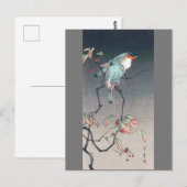Blue Bird at Night, Watanabe Seitei Briefkaart (Voorkant / Achterkant)