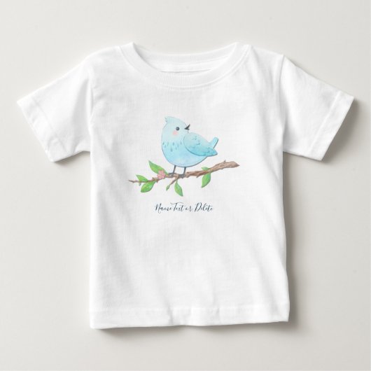 Blue Bird Baby T-Shirt (Voorkant)