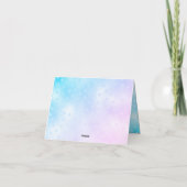 Blue Bird bedankje Bedankkaart (Achterkant)